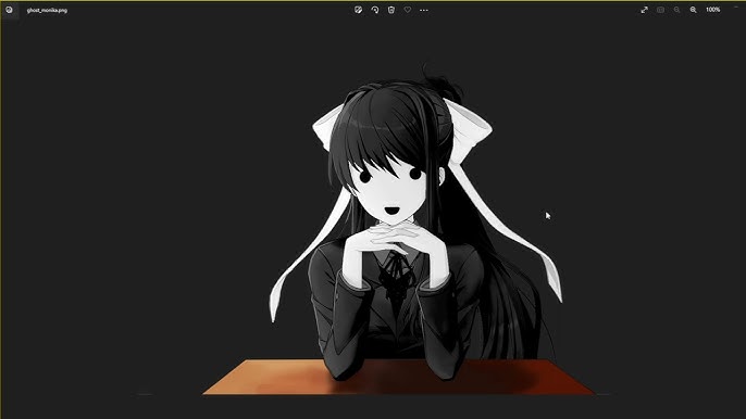 Monika After Story Reacts to Monika Desktop Extension : r/DDLC