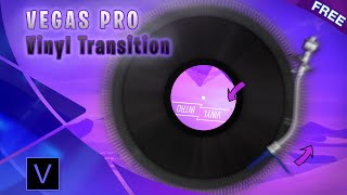 Free Download: Vinyl Record Player Intro &amp; Transition 💿 [Vegas Pro] ✔️NO PLUGINS | Transition #15