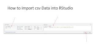 How to Import csv Data into RStudio