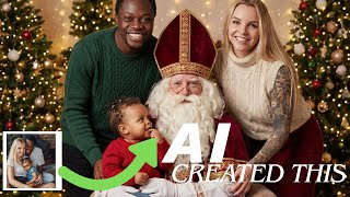 How To Make Magical Christmas Family Photo In Minutes using AI | Nano Banana Tutorial screenshot 3