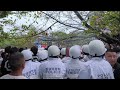【喧嘩】【乱闘】大喧嘩勃発!警察介入!松山秋祭り2024本宮 六町会 石手川土手鉢合わせ 立花大神輿 vs 日之出大神輿