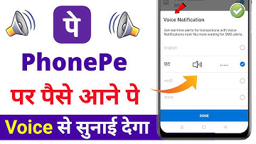 Phone Pe Voice Notification Kaise Chalu Kare || How To Enable Phone Pe Voice Alert