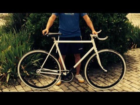 Cómo una fixie con una bicicleta vieja - YouTube