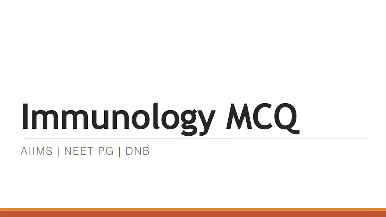 Immunology mcq | NEET PG | AIIMS