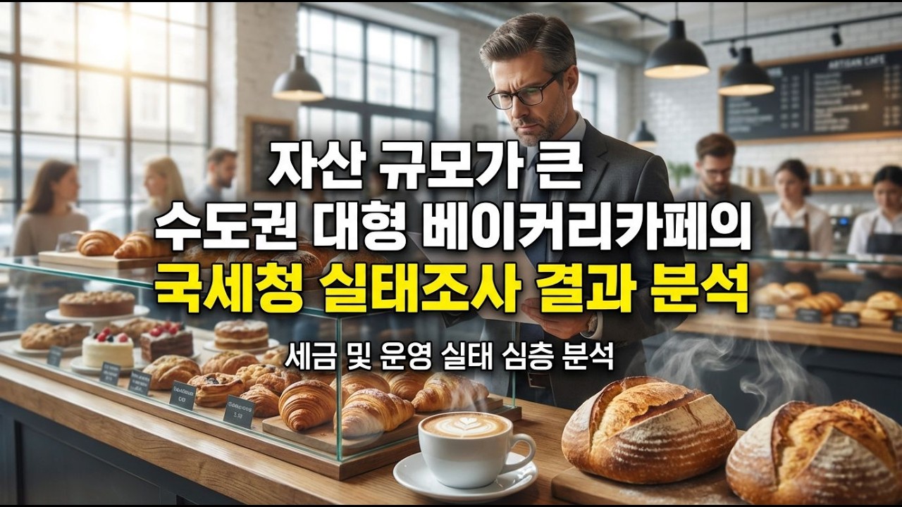 “자산 규모가 큰 수도권 대형 베이커리카페”국세청 실태조사 l 카페의 숨겨진 비밀, 국세청이 주목한 이유는?