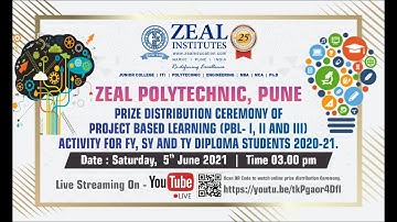 Prize Distribution Ceremony of Project Based Learning (PBL - I, II & III) for Diploma students 20-21