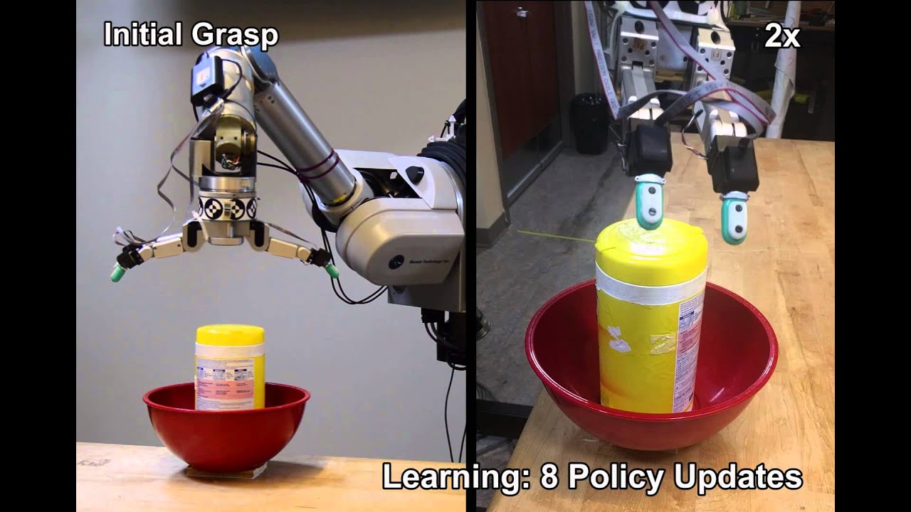 Self-Supervised Regrasping using Spatio-Temporal Tactile Features and Reinforcement Learning