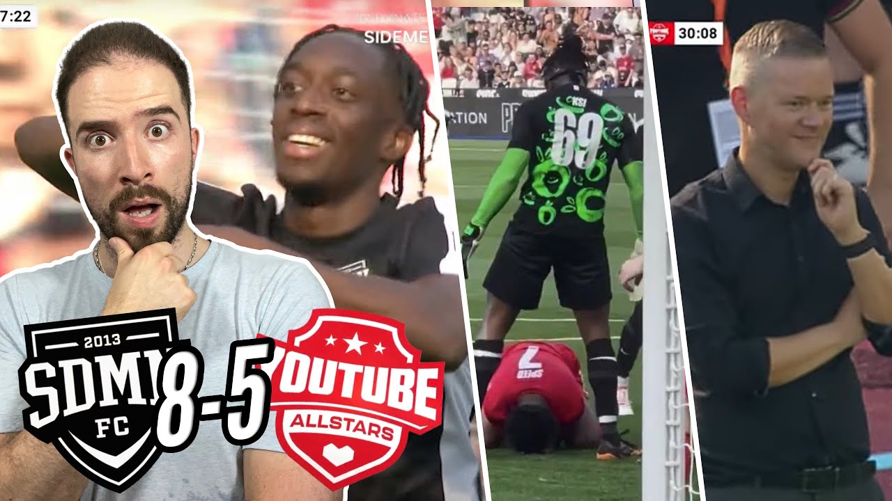 GOLDBRIDGE OUT?! MANNY & MM7 SHINE! ISHOWSPEED MISSES PENALTY! | SIDEMEN CHARITY MATCH 2023