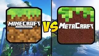 &quot;MINECRAFT POCKET EDITION VS METACRAFT&quot; (Minecraft Vs, MCPE, Mobile Games, iOS, Android)