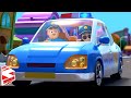 Wheels On The Police Car - Cartoon Vehicle for Toddler &amp; Preschool Rhymes