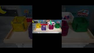 Color Sorting Activity for Toddlers | Pom Pom Fun #pompom #colours #toddlerlearning #finemotorskills