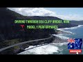 Sea Cliff Bridge NSW Drone Footage featuring our Tesla Model Y Performance