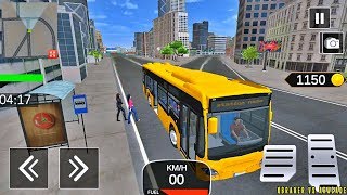 Modern Bus Simulator Public Transport 2020 #2- New Orange Bus Unlocked - Android Gameplay screenshot 3