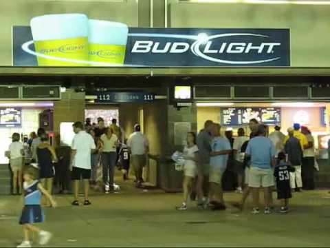 Anheuser Busch Budlight Sign in Stadium