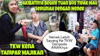 TUAN BOS IRI KE TKW‼KENA TAMPAR MAJIKAN ‼NENEK LEBIH SAYANG KE TKW DARIPADA KE ANAKNYA