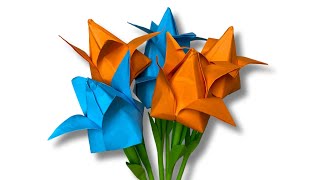 Come realizzare un tulipano origami? | Fiore Origami Facile 🌹