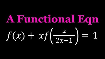 Solving a Functional Equation by Elimination