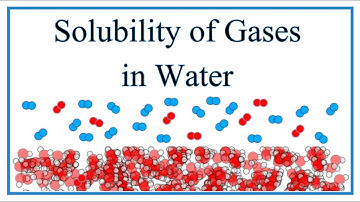 Solubility of Gases in Water (O2, N2, etc.)