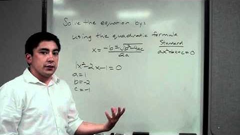 Solving Quadratic Equations