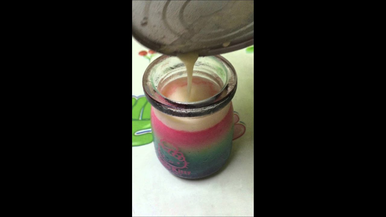 Colourful Rainbow Banana Milk Pudding Youtube