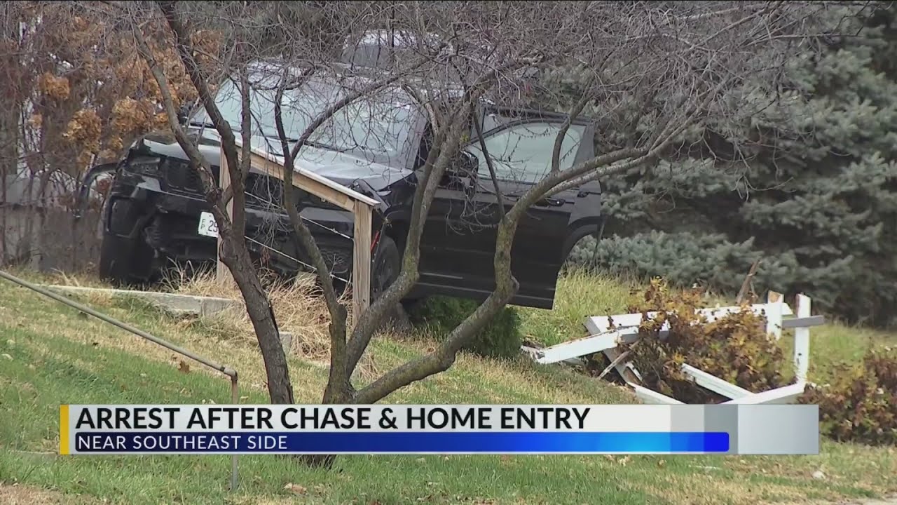 Man breaks into home after Indianapolis police chase - YouTube