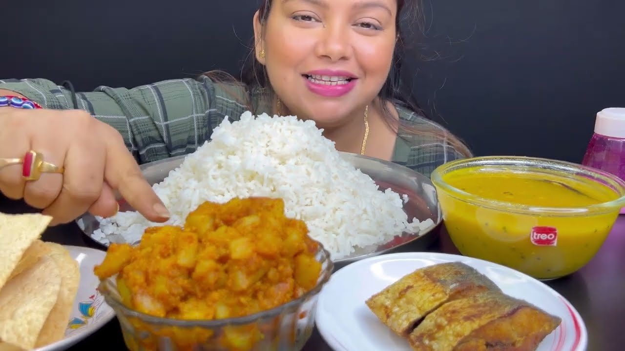 Bigbites, Eating Comfort Lunch Menu, Rice With Tok Dal, Jhal Jhal Alu posto, Ilish Fry,।।