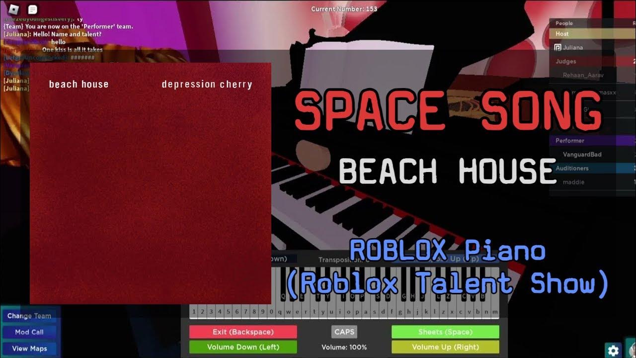 Beach House - Space Song  on Roblox Got Talent (Piano Cover) 