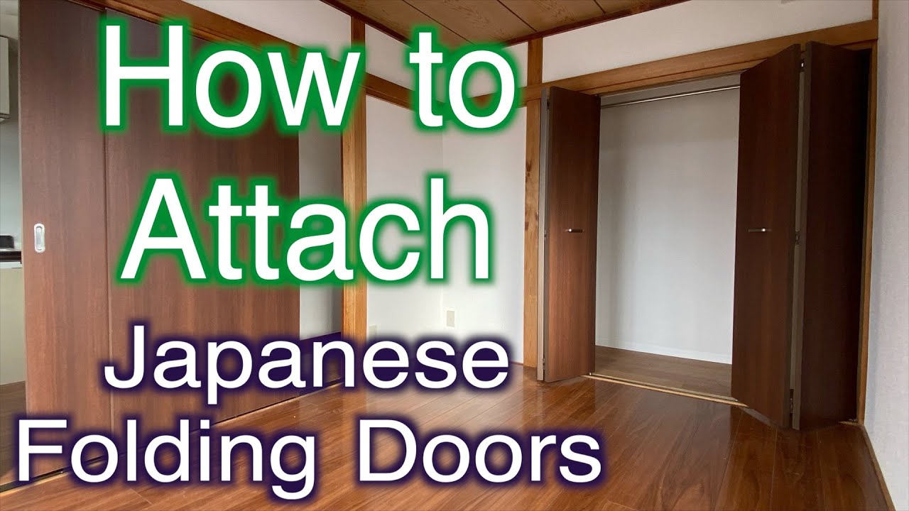 Japanese woodworking projects // How to attach Japanese folding doors