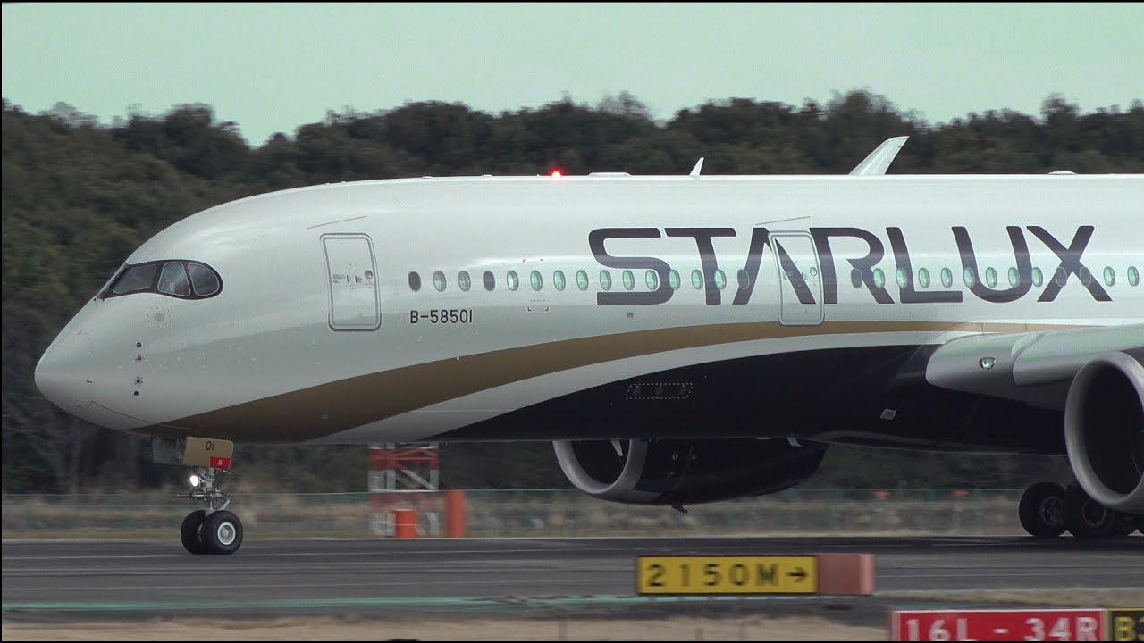 航空機・ヘリコプター Stalux A350-900 B-58501 Starlux Airbus A350-900 B-58501 Landing and Takeoff | Narita