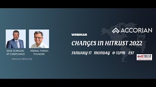 Webinar: Changes in HITRUST for 2022