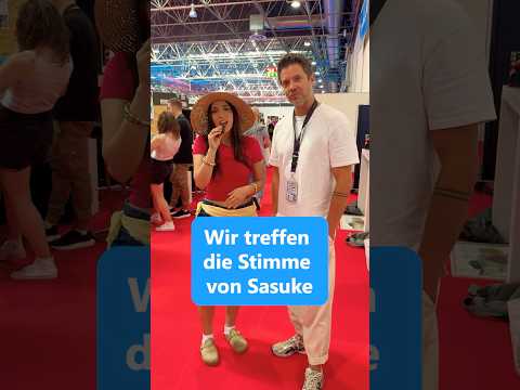 Wir treffen die Stimme von Sasuke 🤗 ✨#anime #sasuke #dokomi #naruto