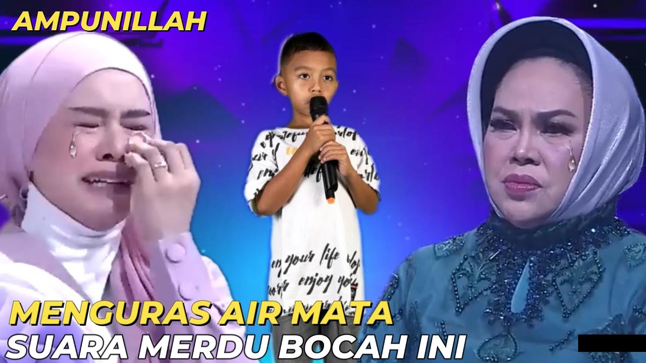 Viral‼️Menguras air mata juri dan penonton oleh lantunan lagu Bocah ini