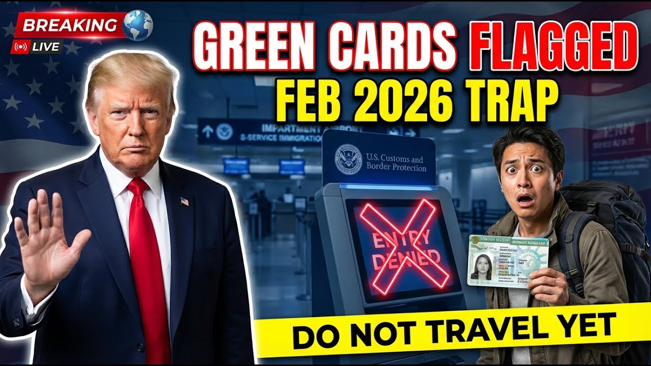 😱 Green Card Holders STOPPED at Airports Starting Feb 2026 — The ONE Mistake Putting You at Risk!