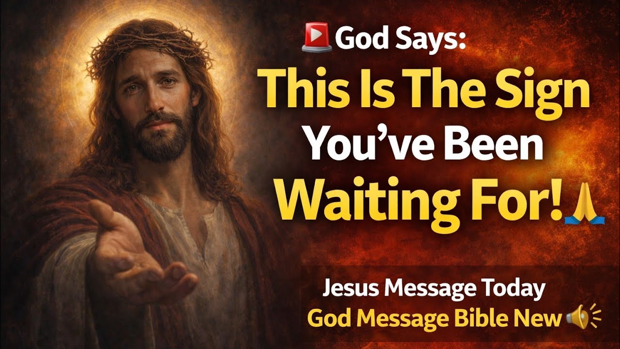 🚨 God Says: This IsThe Sign You’ve Been Waiting For! 🙏 | Jesus Message Today God  message Bible New📢