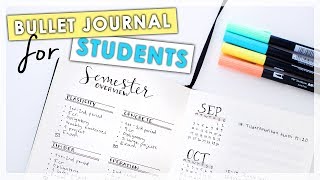 Bullet Journal Ideas For STUDENTS || New School Setup