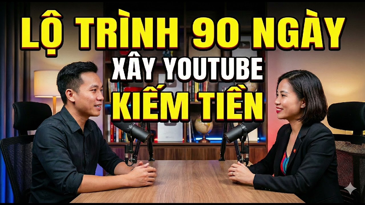 LỘ TRÌNH 90 NGÀY XÂY YOUTUBE KIẾM TIỀN|| PODCAST
