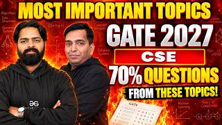 Most Important Topics for GATE 2027 CSE | Prepare These First
