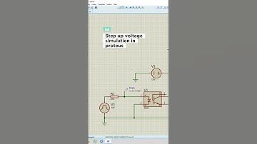 Step up voltage simulation in proteus #proteus8 #proteus #voltage #engineering #electrical