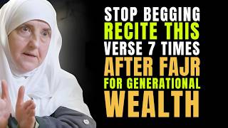 STOP BEGGING! Recite This 7 Times After Fajr for Endless Wealth | Dr. Haifaa Younis