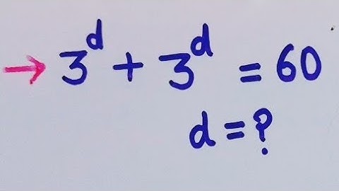 A Nice Exponential Equations | Can you Solve this? 🤔 | Olympiad Maths