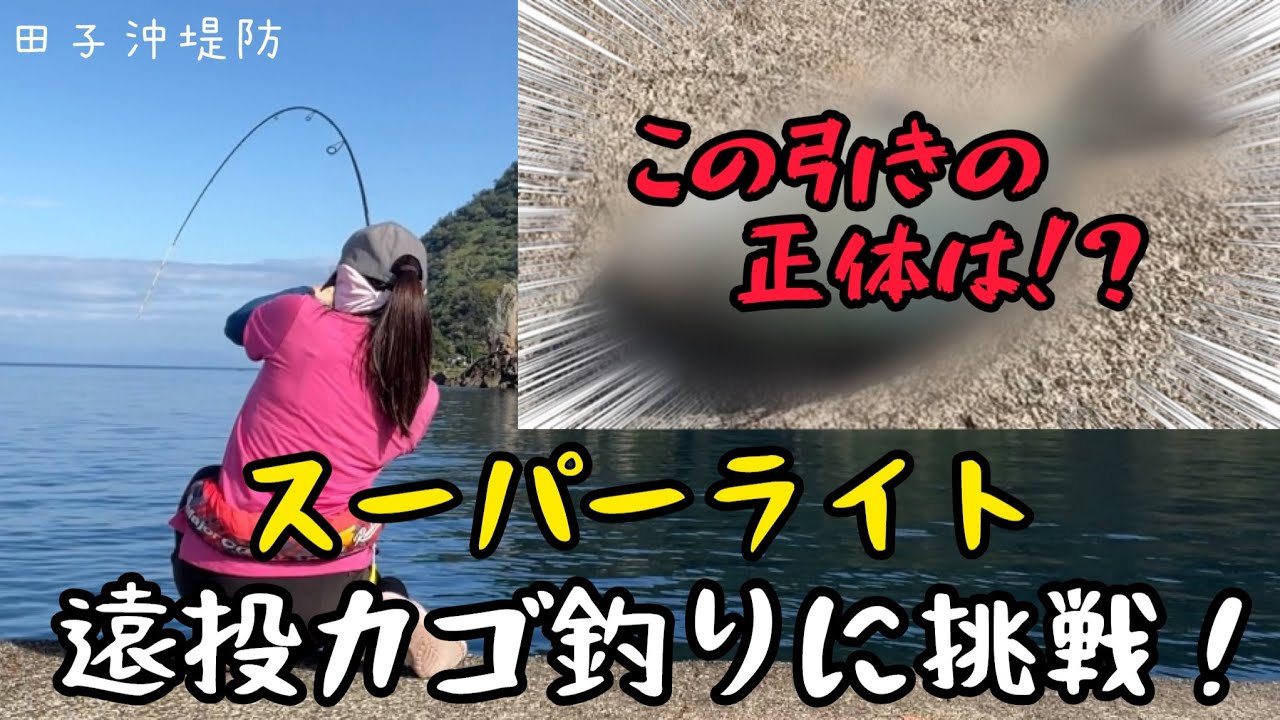 【田子漁港】みんな釣れた沖堤防！初心者さんにもオススメなライトなカゴ釣りに挑戦！～アポロスーパーライト遠投カゴ釣り～