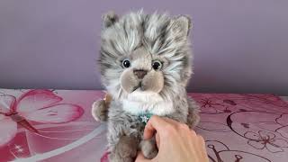 Reviewing the Teddy Hermann Gray Kitten Plush 😻💖