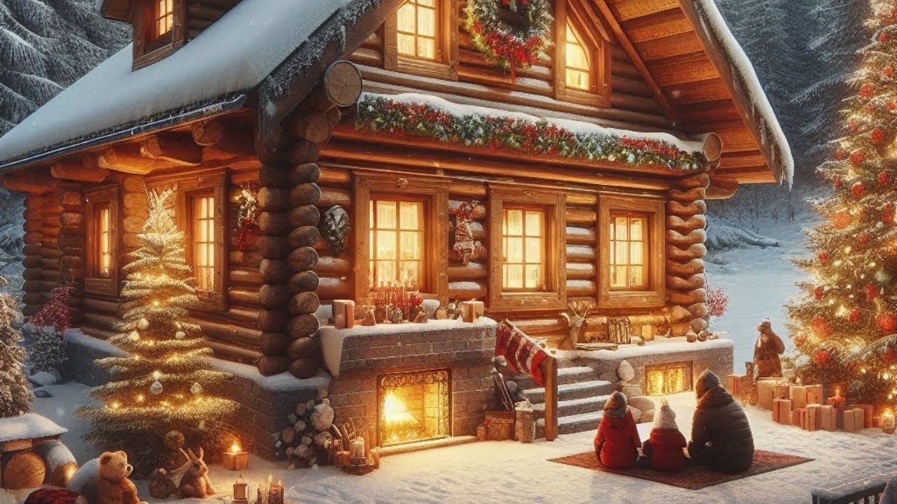 A Cozy Christmas in the Snowy Forest Cabin