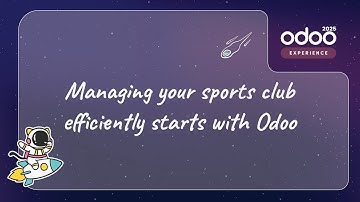 Managing your sports club efficiently starts with Odoo