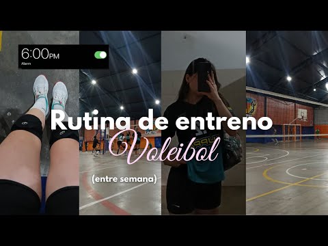Mi rutina de 6:00 p.m. para entrenar voleibol entre semana 🏐✨