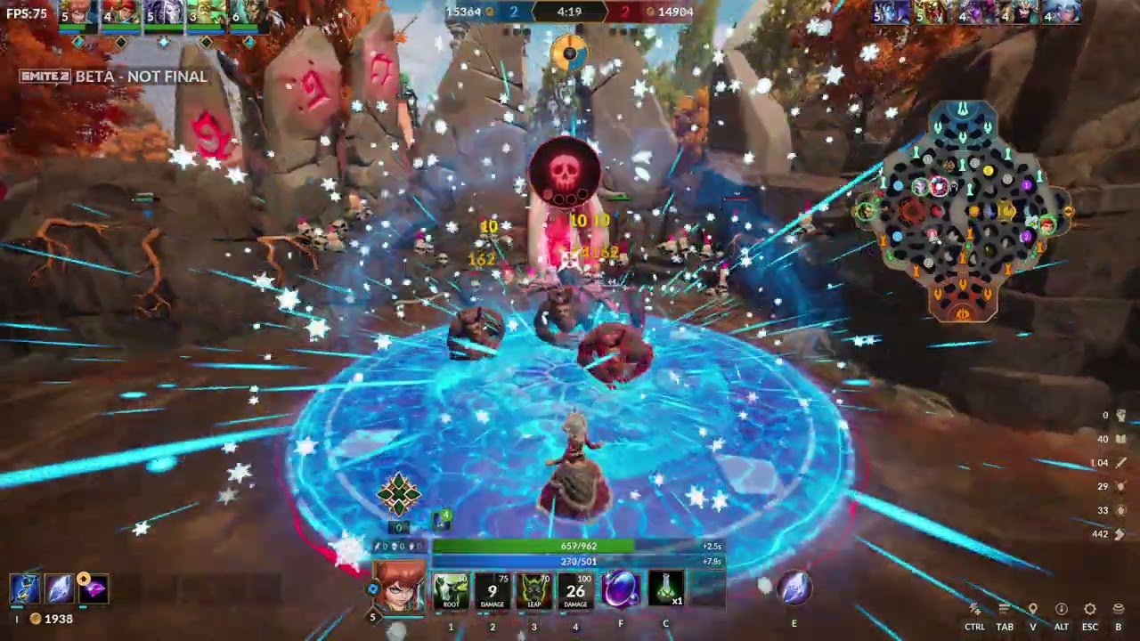 Scylla Mid playing from ahead. Smite 2!