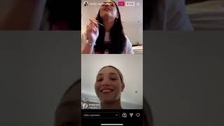 Kenzie Ziegler with Maddie Ziegler Instagram Live 2/4/21