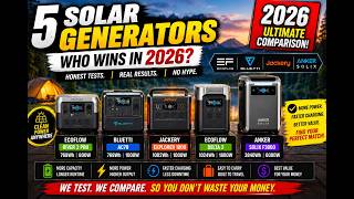 Best Solar Generators 2026 Compared | EcoFlow vs Jackery vs Anker vs BLUETTI