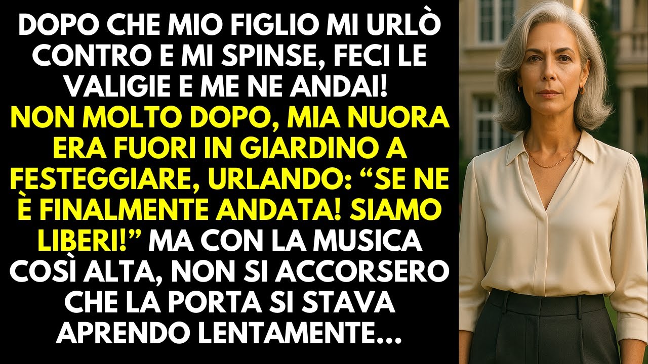 “Finalmente se n’è andata! Ora siamo liberi!” mia nuora ha fatto festa appena mio figlio ha urlato!