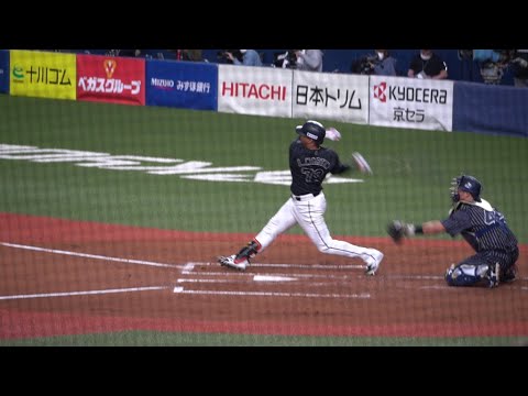 2021.4.18　マーティン、宮城投手から先制　千葉ロッテ